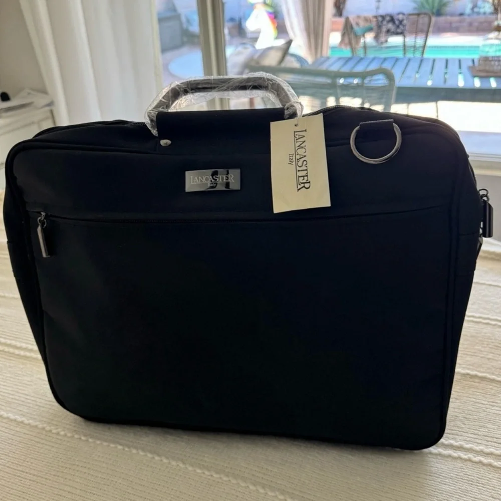 NWT Lancaster Italy Document Laptop Holder Business Large Briefcase Bag